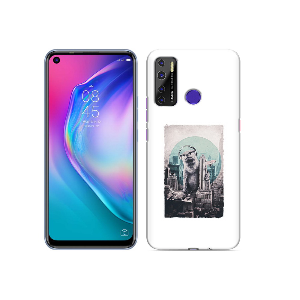 

Чехол MyPads Tocco для Tecno Camon 15 выдра в городе, Прозрачный, Tocco