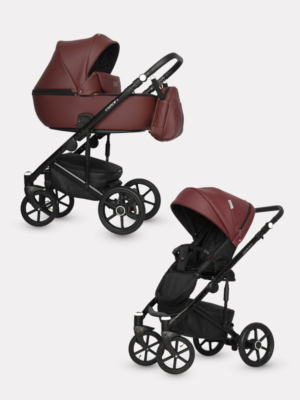 

Коляска 2 в 1 Riko Basic Ozon коричневый 04, Ozon