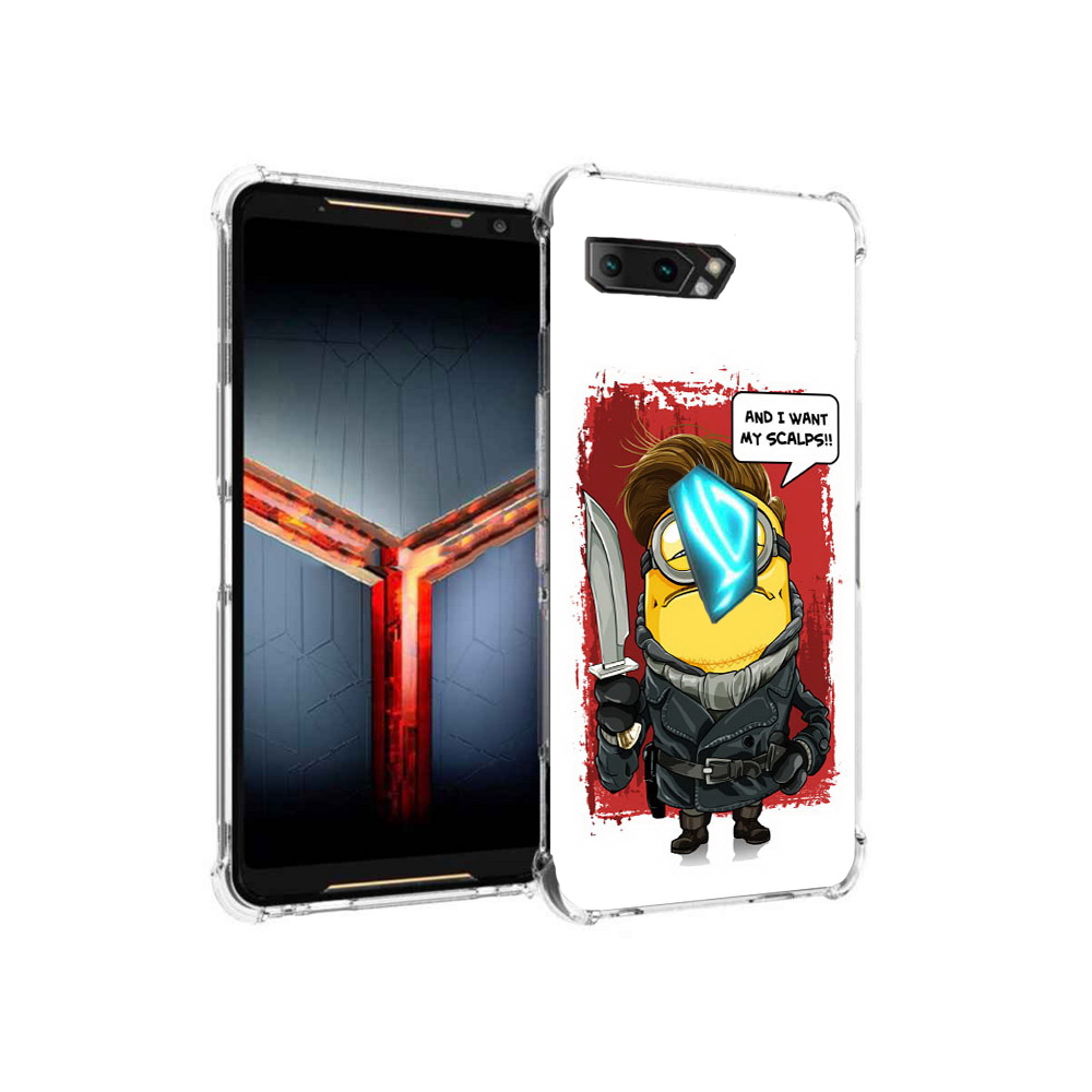 

Чехол MyPads Tocco для Asus ROG Phone 2 миньон убийца, Прозрачный, Tocco