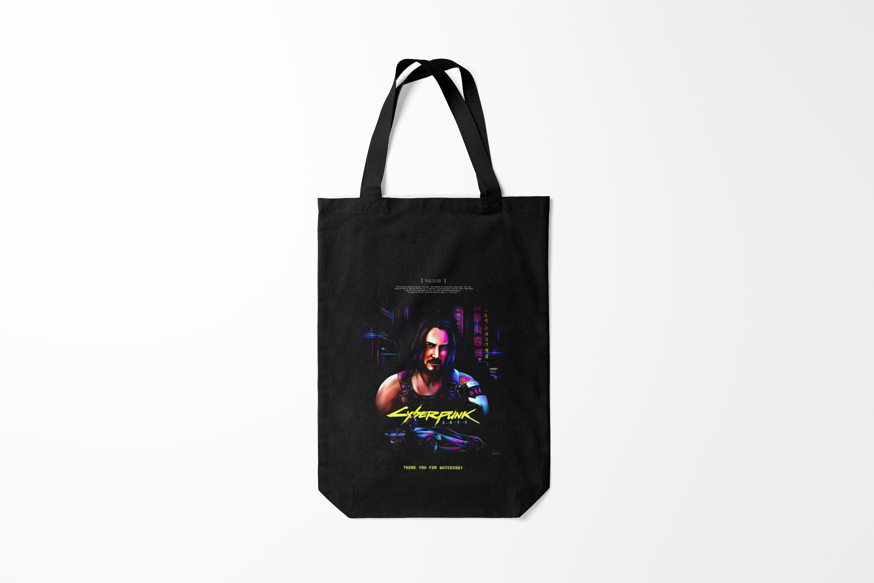 

Сумка шoппер унисекс Burnettie Cyberpunk 2077,, Cyberpunk 2077