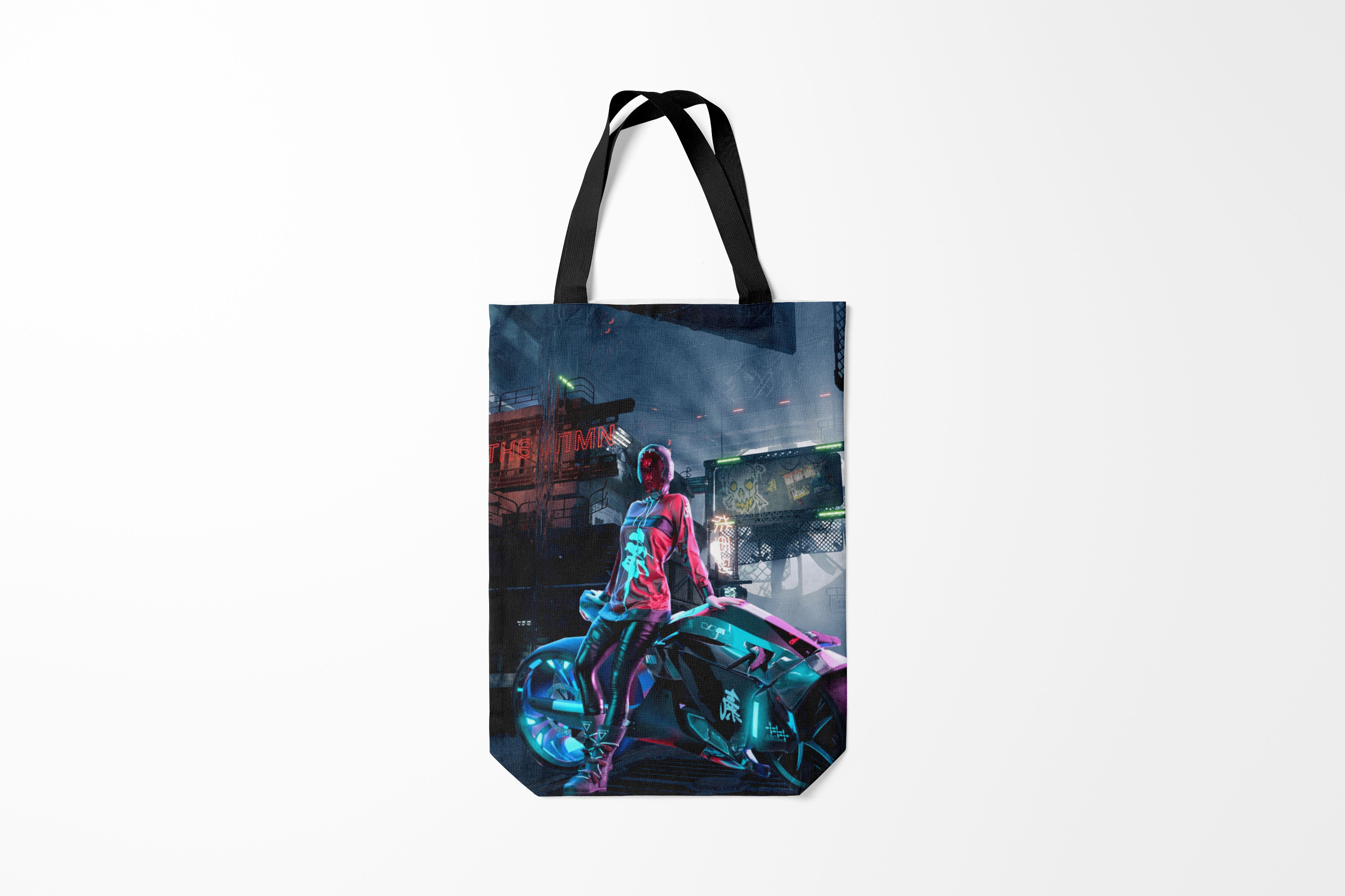 

Сумка шoппер унисекс Burnettie Cyberpunk 2077,, Cyberpunk 2077