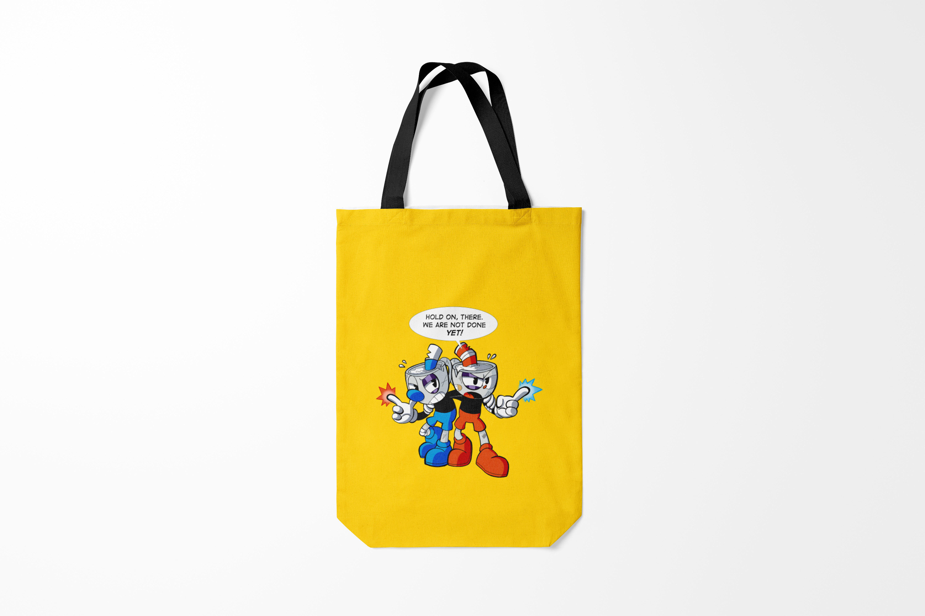 

Сумка шoппер унисекс Burnettie Cuphead Побитые кружки,, Cuphead Побитые кружки