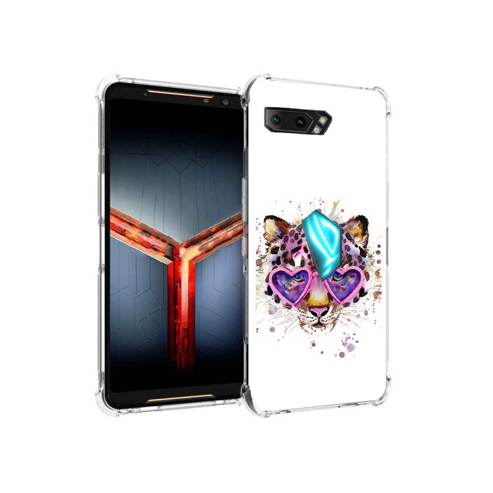 

Чехол MyPads Tocco для Asus ROG Phone 2 модный леопард, Прозрачный, Tocco