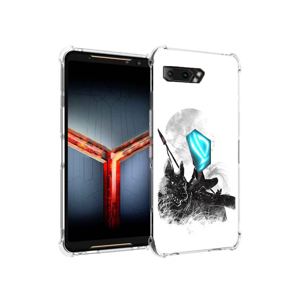 

Чехол MyPads Tocco для Asus ROG Phone 2 мононоке, Прозрачный, Tocco
