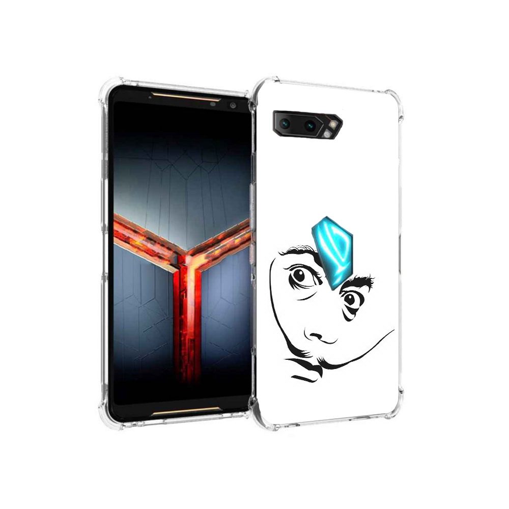 

Чехол MyPads Tocco для Asus ROG Phone 2 мужчина с длинными усами, Прозрачный, Tocco