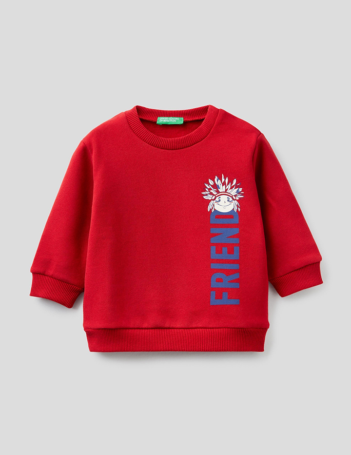 

Свитшот для мальчиков Benetton цв. красный р.74, 21A_3EB5C15FD