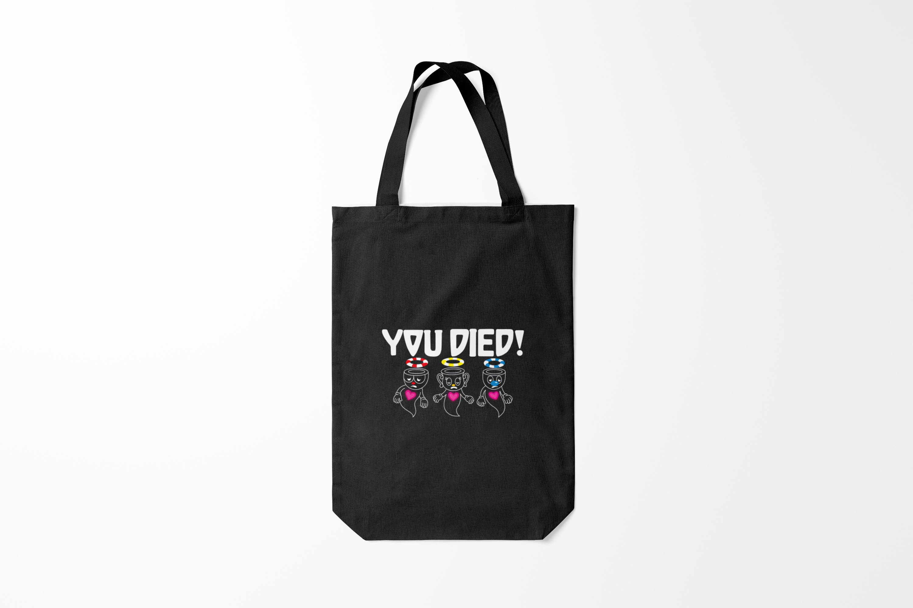 

Сумка шoппер унисекс Burnettie Cuphead You Died,, Cuphead You Died
