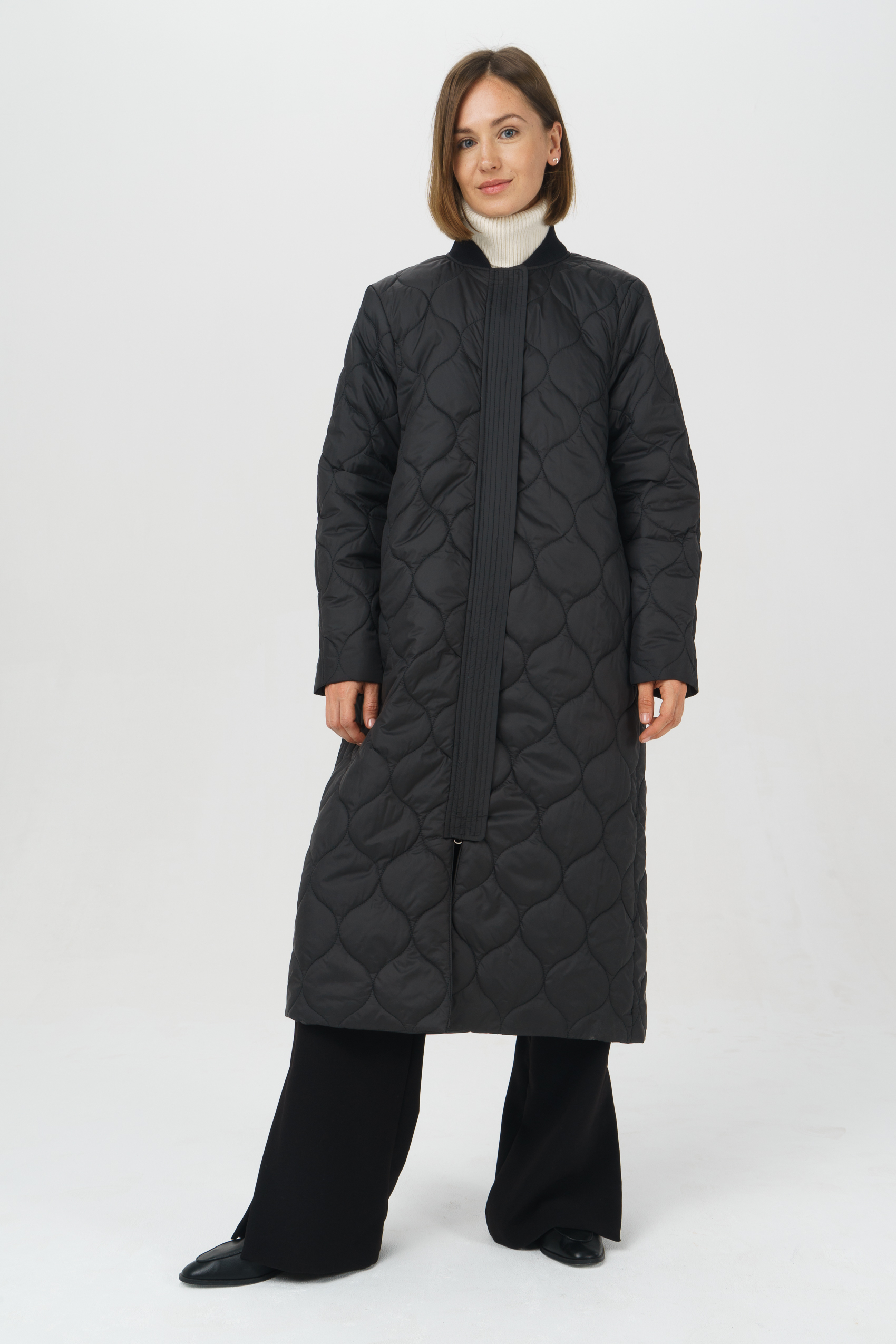 

Пальто женское Ennergiia AW23-Jac 01 черное 42 RU, AW23-Jac 01