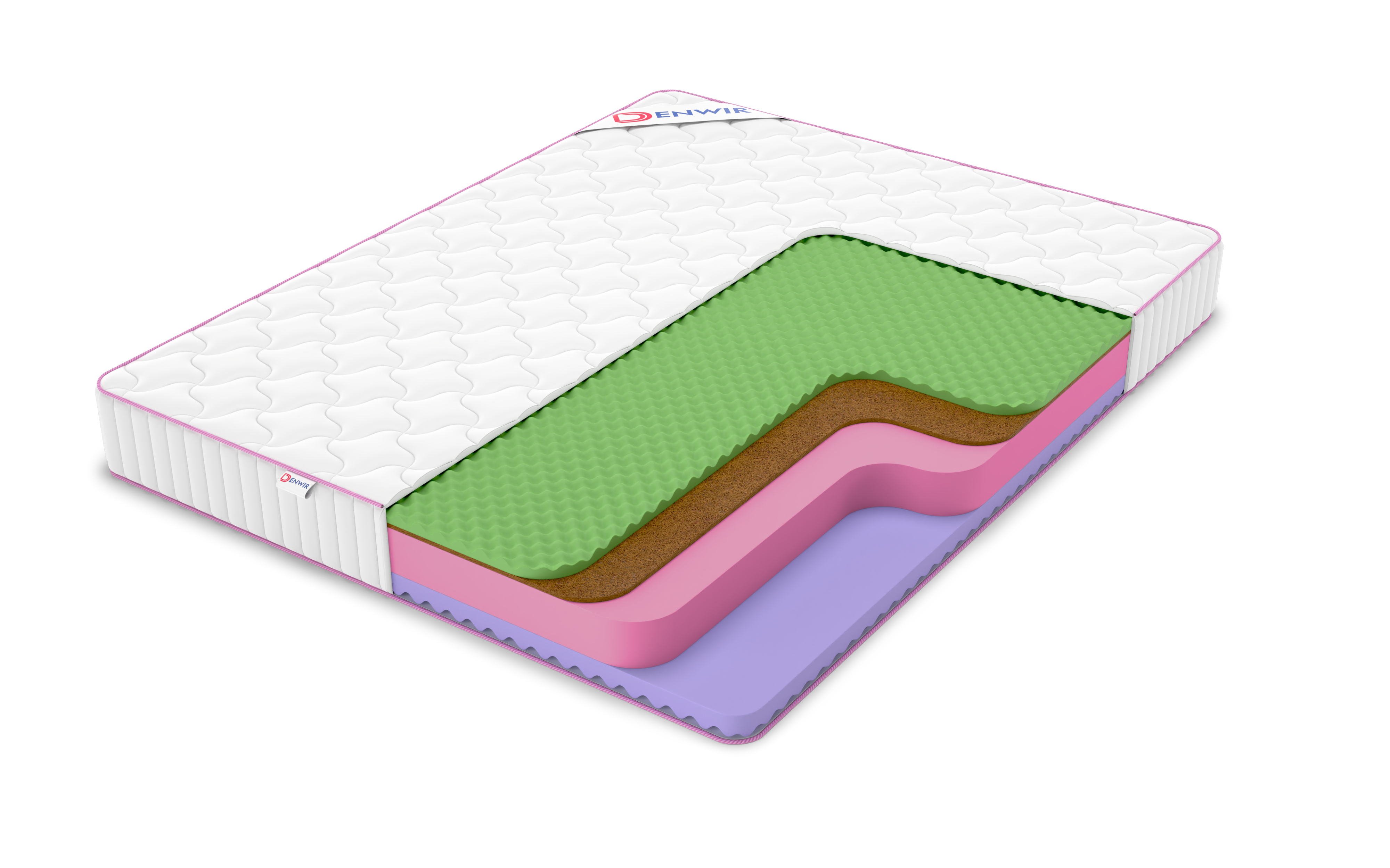 

Матрас беспружинный DENWIR MEGA FIVE BALANCE FOAM 19/chstmat_MFBF19_65x150, Белый, MEGA FIVE BALANCE FOAM 19
