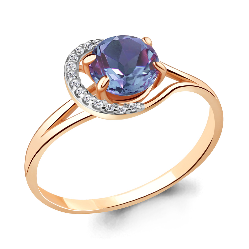 

Кольцо из серебра р. 18 AQUAMARINE 6539625А_925_з, 6539625А_925_з