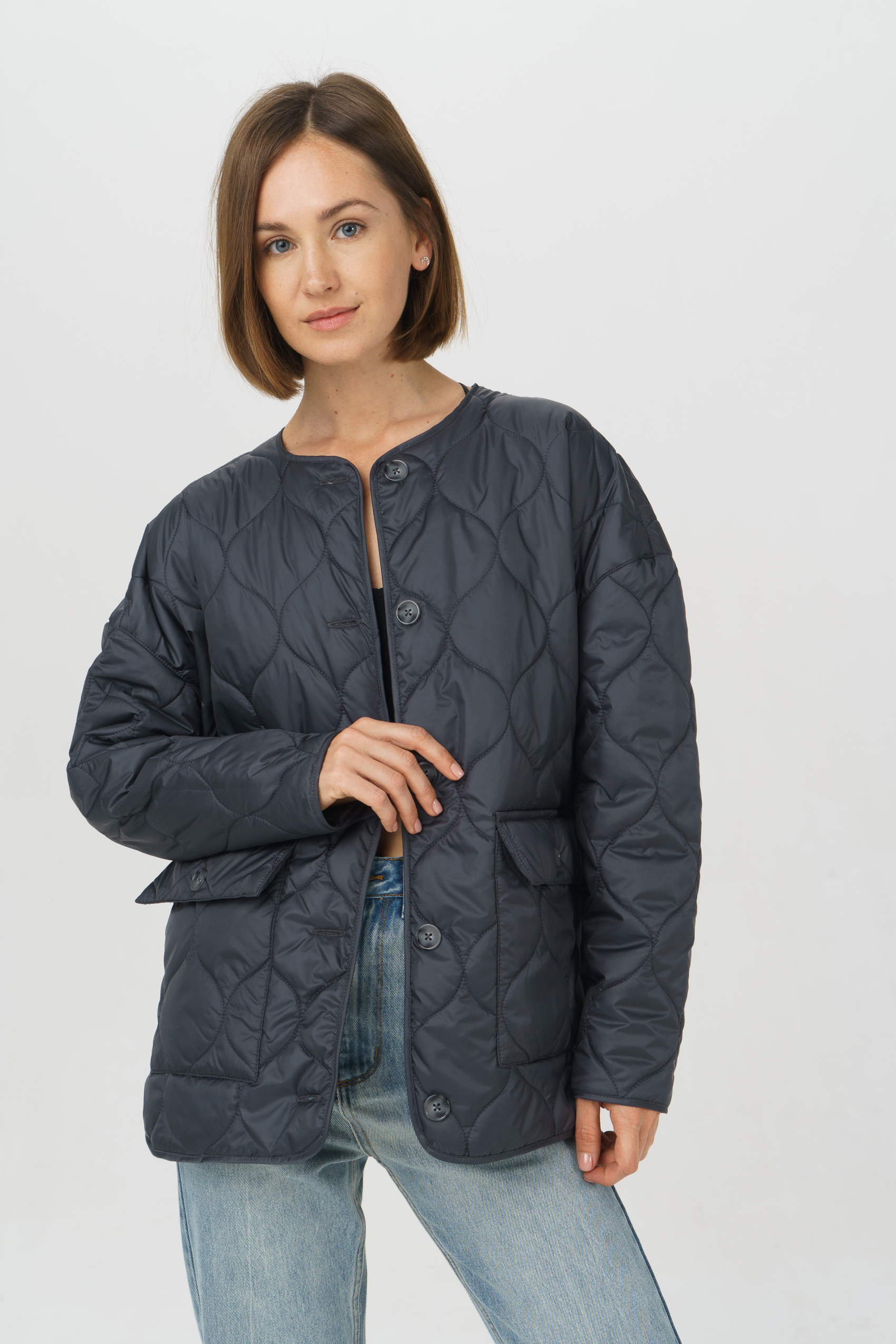 

Куртка женская Ennergiia AW23-Jac02 серая 48 RU, AW23-Jac02