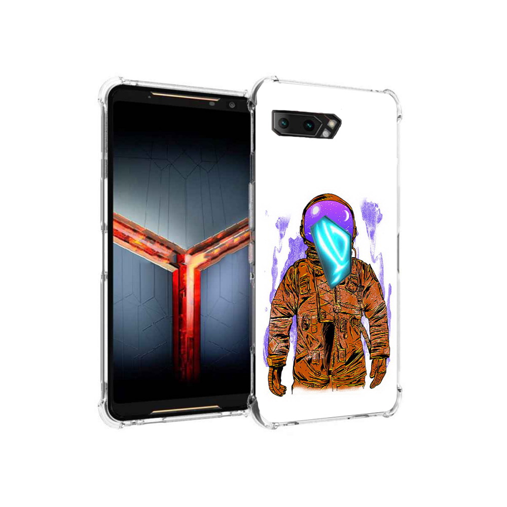 

Чехол MyPads Tocco для Asus ROG Phone 2 нарисованный мужчина в скафандре, Прозрачный, Tocco