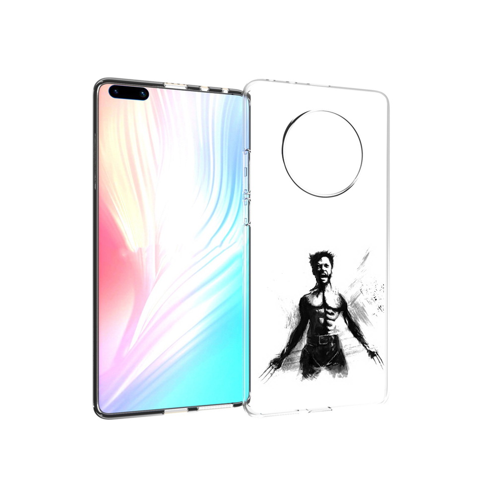 

Чехол MyPads Tocco для Huawei Mate 40 Pro росомаха, Прозрачный, Tocco