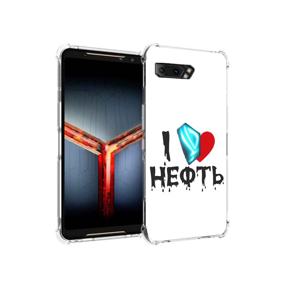 

Чехол MyPads Tocco для Asus ROG Phone 2 нефть, Прозрачный, Tocco