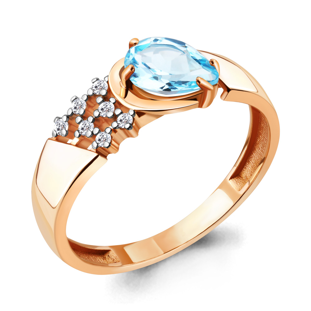 

Кольцо из серебра р.  AQUAMARINE 6939202А_925_з, 6939202А_925_з