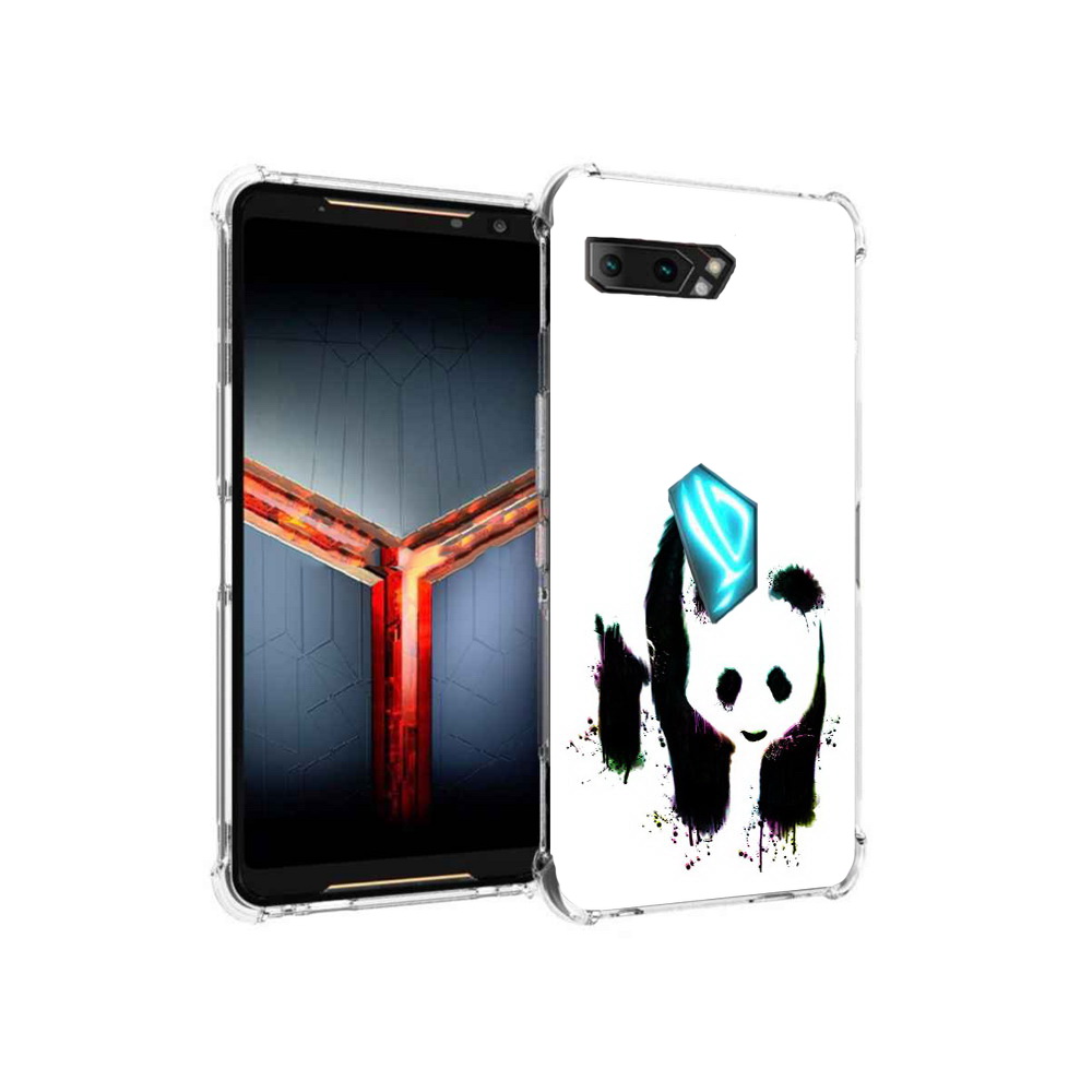 

Чехол MyPads Tocco для Asus ROG Phone 2 панда в акварели, Прозрачный, Tocco