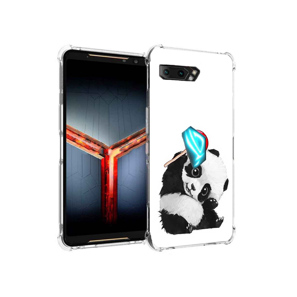 

Чехол MyPads Tocco для Asus ROG Phone 2 панда с леденцом, Прозрачный, Tocco