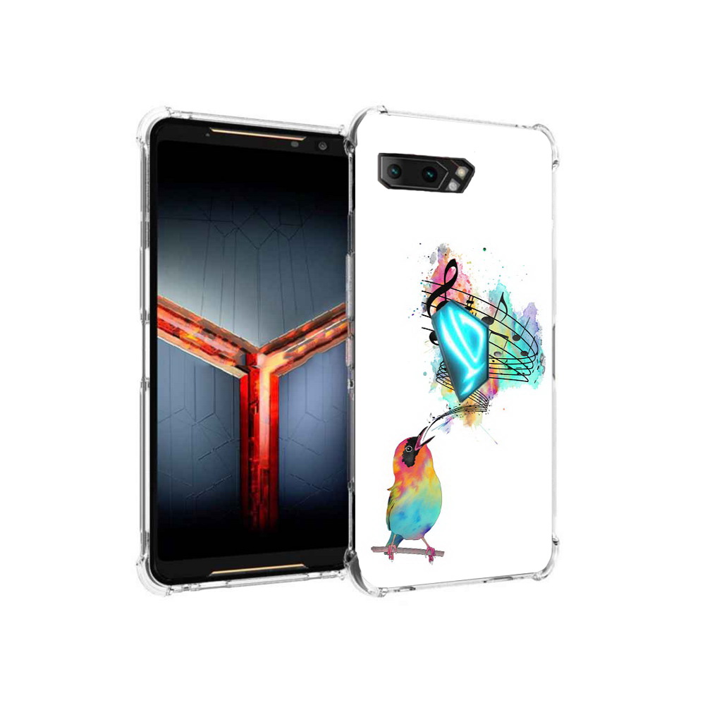 

Чехол MyPads Tocco для Asus ROG Phone 2 певчая птичка, Прозрачный, Tocco