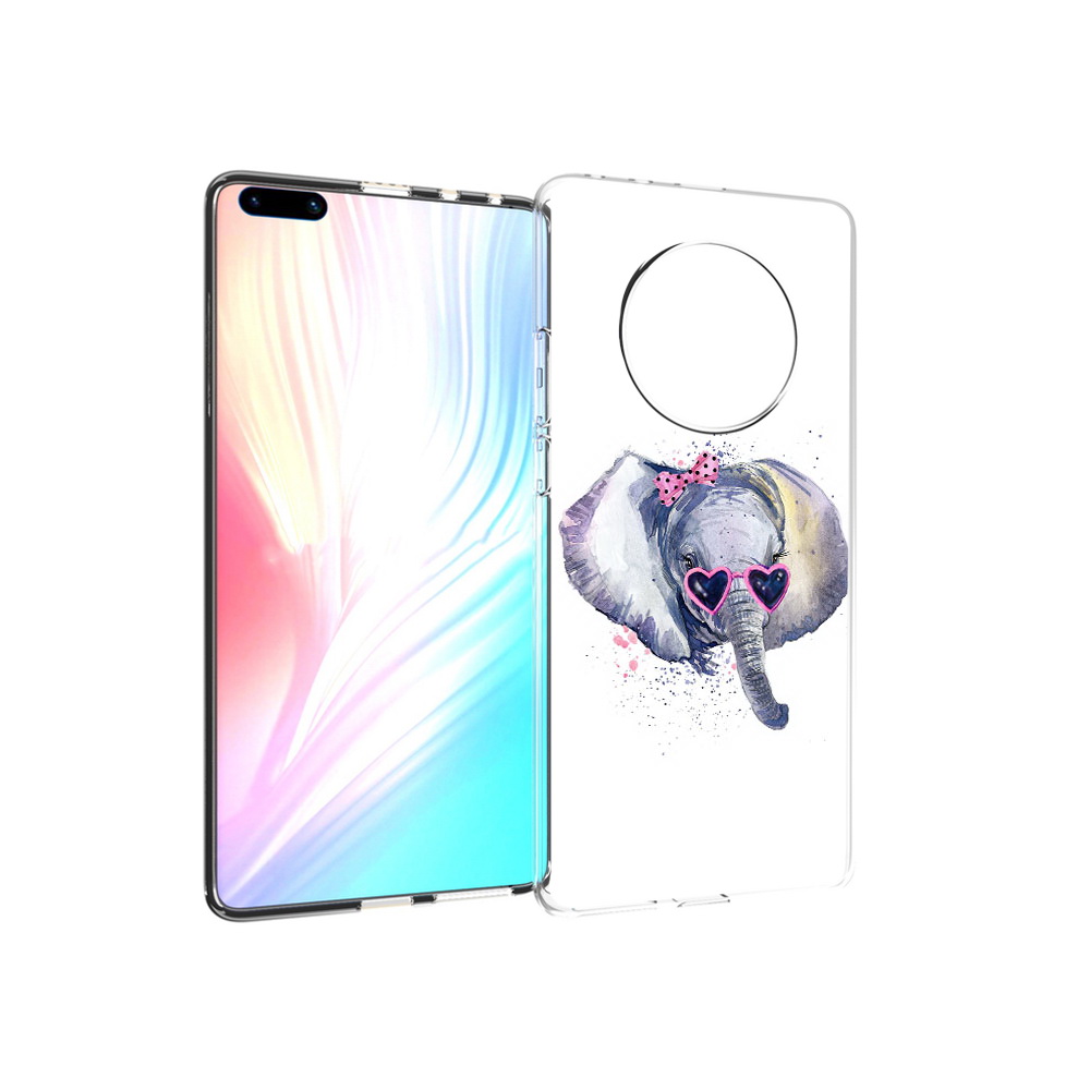 Чехол MyPads Tocco для Huawei Mate 40 Pro слоник в очках