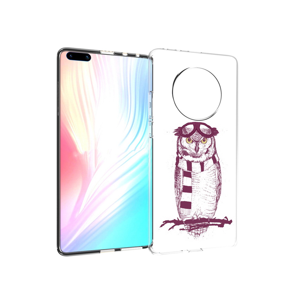 Чехол MyPads Tocco для Huawei Mate 40 Pro сова-летчик