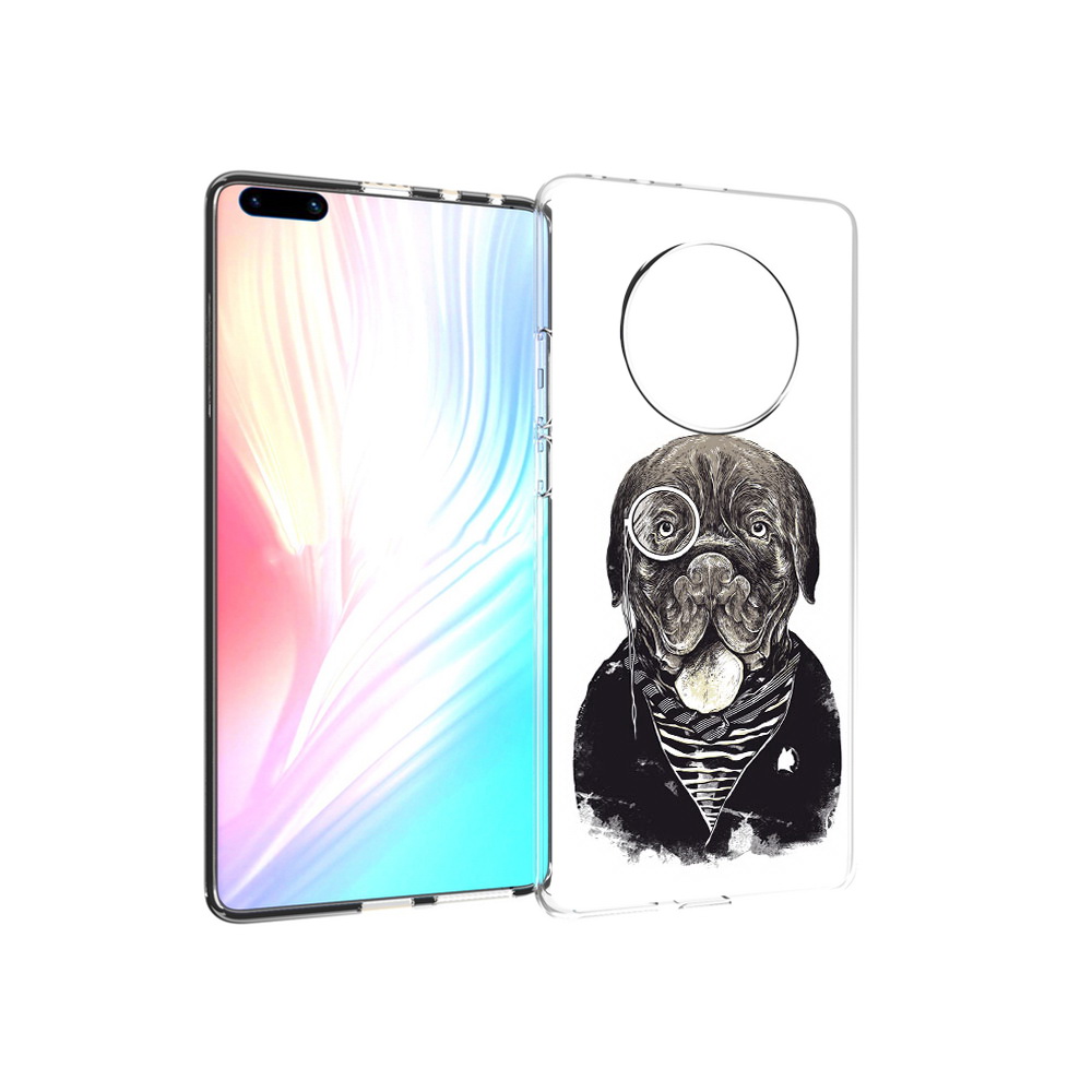 

Чехол MyPads Tocco для Huawei Mate 40 Pro солидный песик, Прозрачный, Tocco