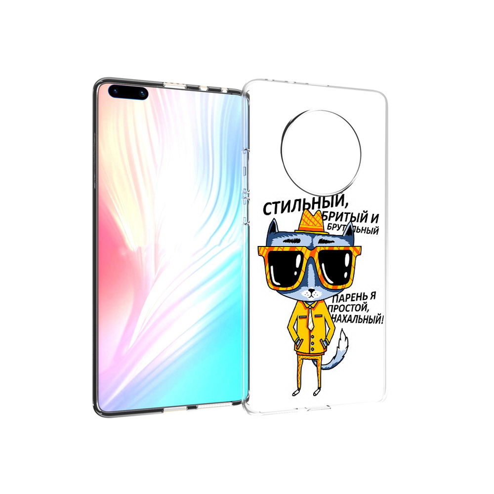 Чехол MyPads Tocco для Huawei Mate 40 Pro стильный кот