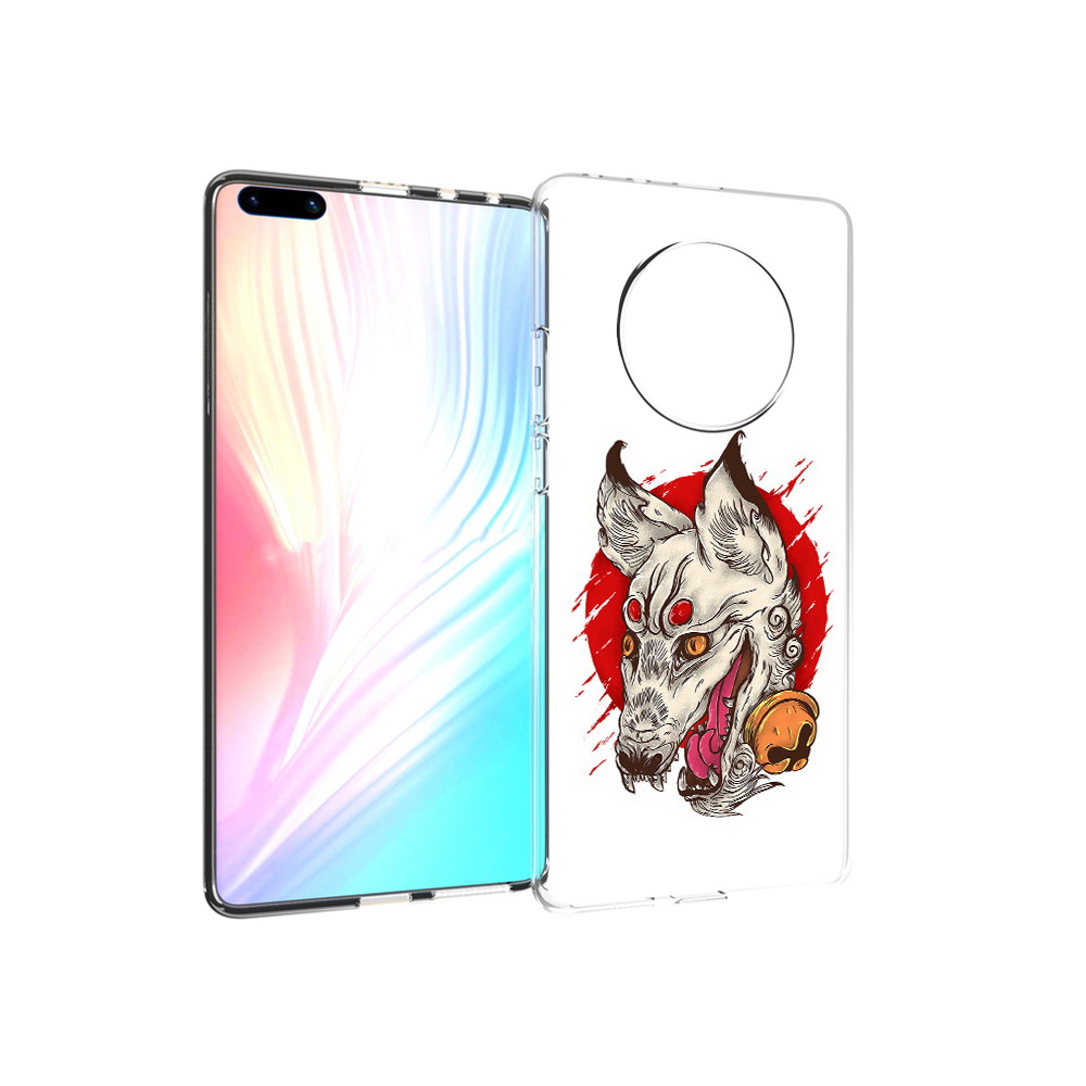

Чехол MyPads Tocco для Huawei Mate 40 Pro страшная собака, Прозрачный, Tocco