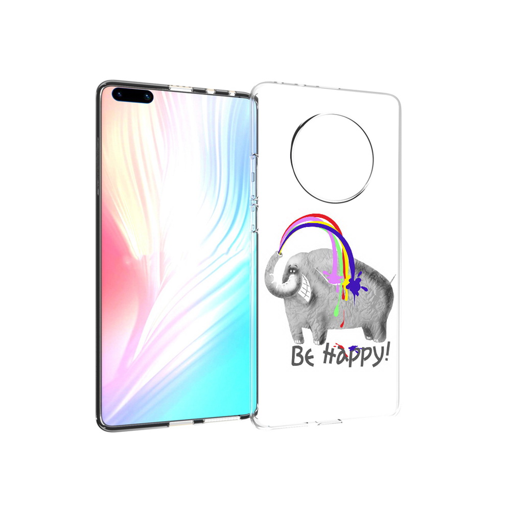 

Чехол MyPads Tocco для Huawei Mate 40 Pro счастливый слон, Прозрачный, Tocco