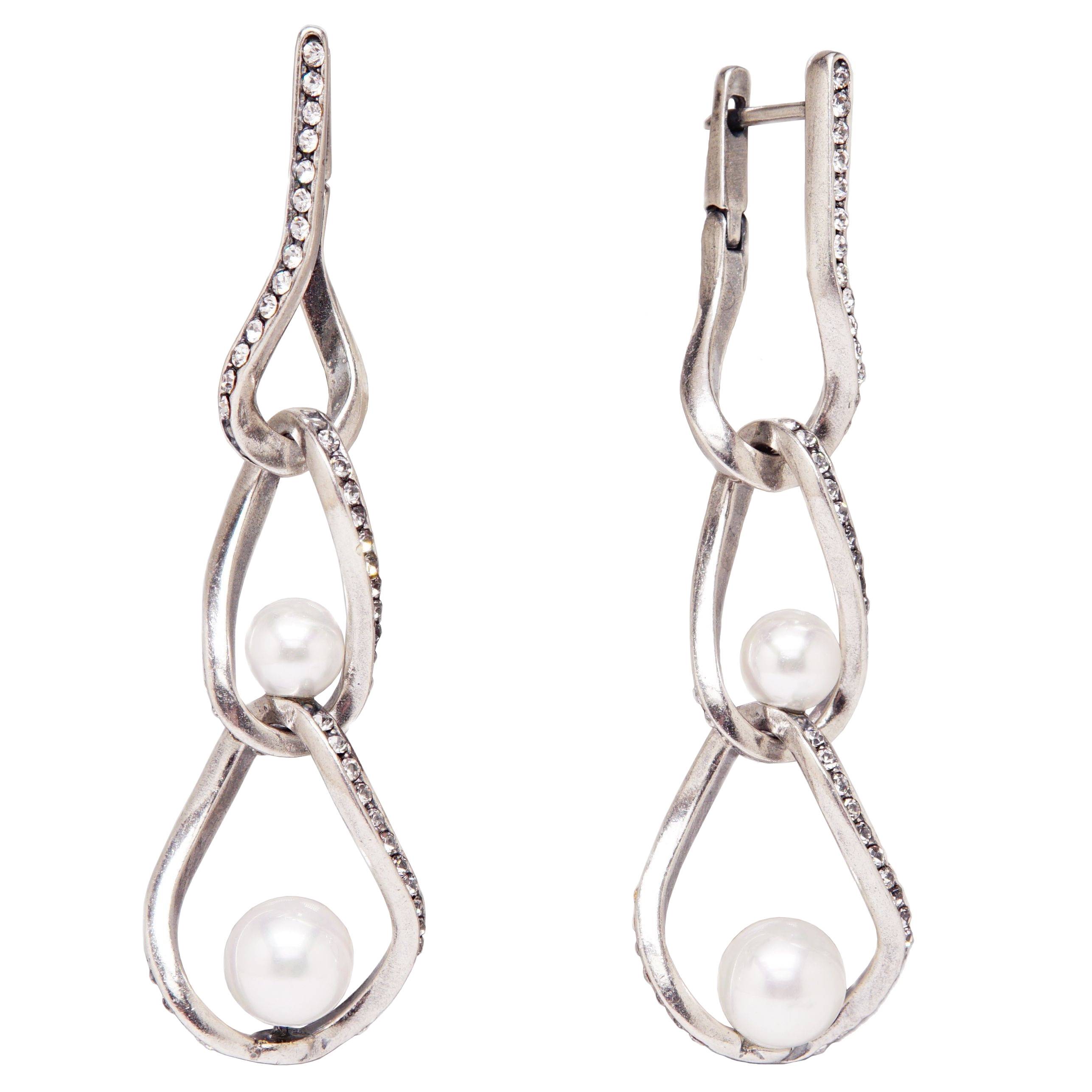 

Серьги из бижутерного сплава со стразами Хорошие Вещи 3520-105, 3520-105