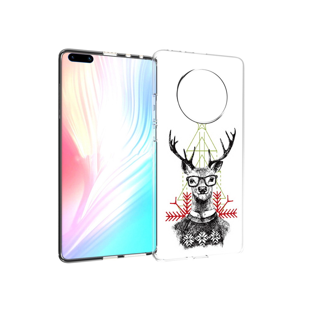 

Чехол MyPads Tocco для Huawei Mate 40 Pro умный олень, Прозрачный, Tocco