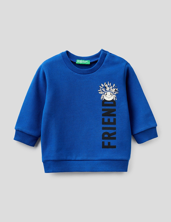 

Свитшот для мальчиков Benetton цв. синий р.98, 21A_3EB5C15FD