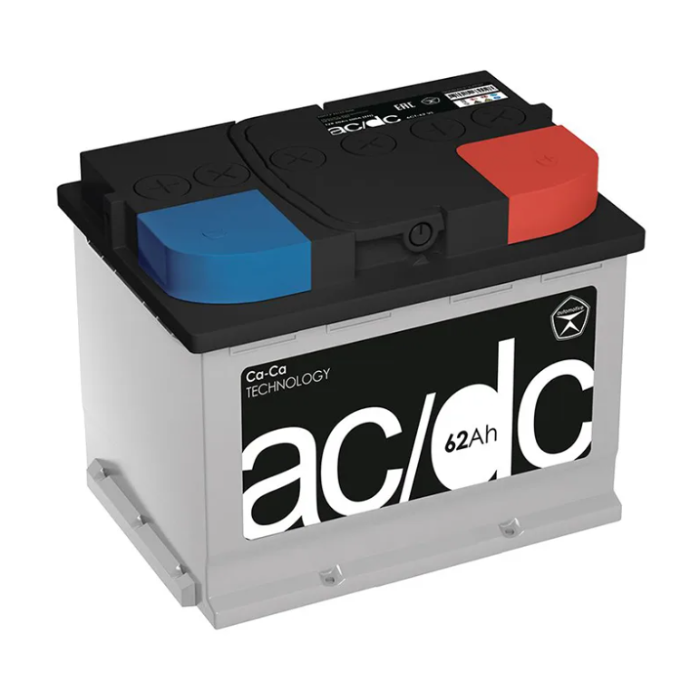 Аккумулятор Acdc 62 Lb20 Низк Kn Обр62Ач 242Х175Х190 7482₽