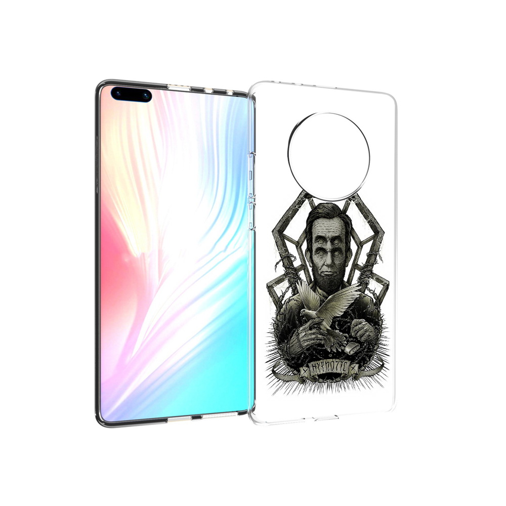 

Чехол MyPads Tocco для Huawei Mate 40 Pro франклин абстракция, Прозрачный, Tocco