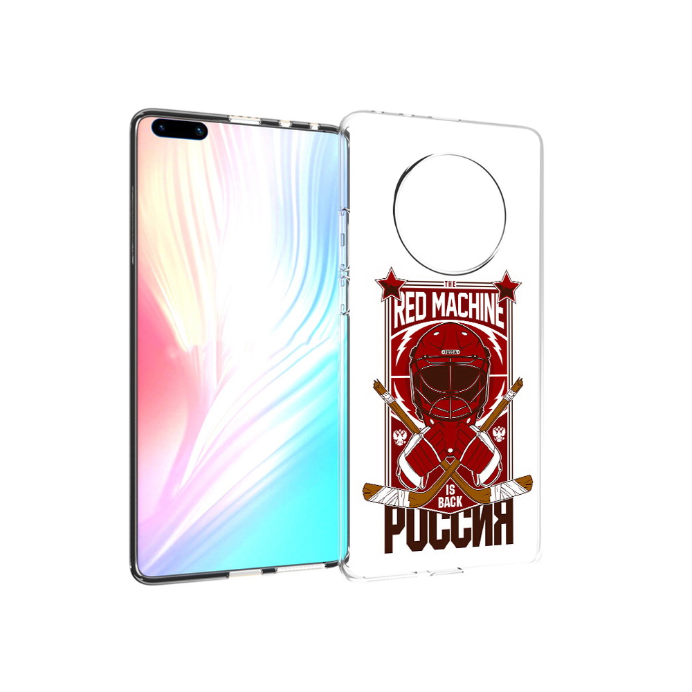 

Чехол MyPads Tocco для Huawei Mate 40 Pro хоккей россия, Прозрачный, Tocco