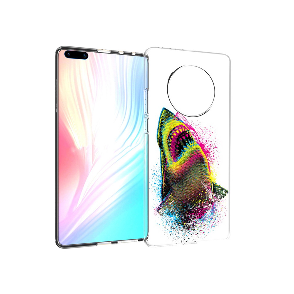 

Чехол MyPads Tocco для Huawei Mate 40 Pro челюсти-2, Прозрачный, Tocco