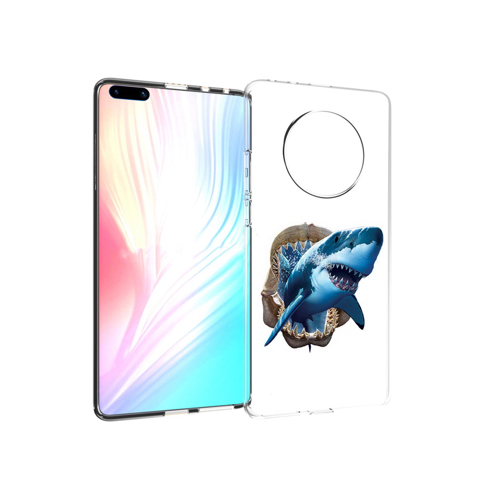 

Чехол MyPads Tocco для Huawei Mate 40 Pro челюсти, Прозрачный, Tocco