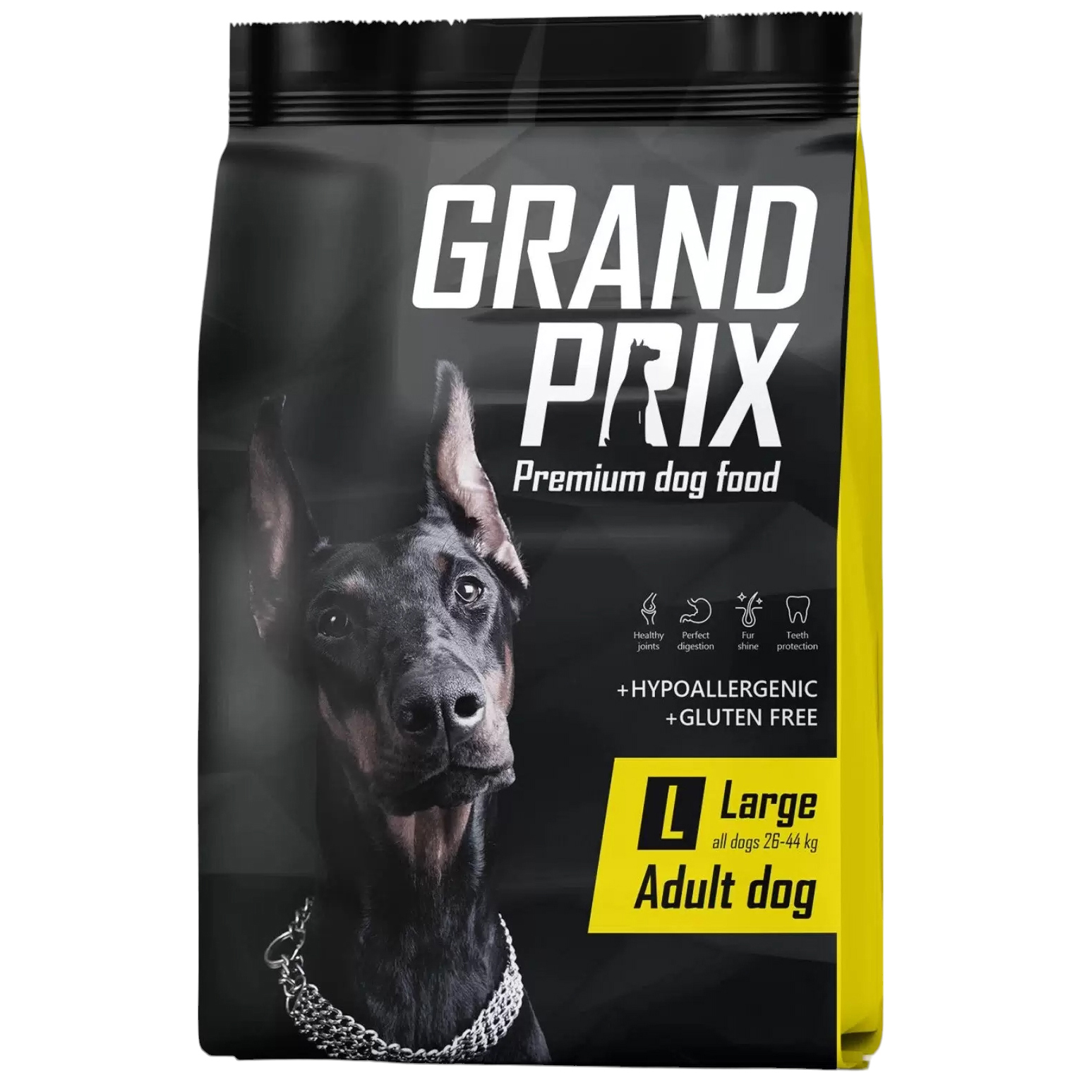 Сухой корм для собак Grand prix Large Adult, злаки, птица, 12кг