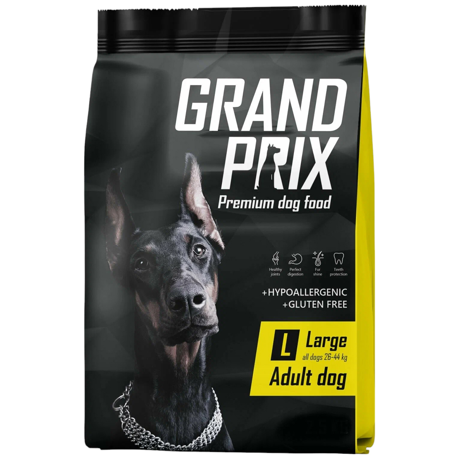 Сухой корм для собак Grand prix Large Adult, злаки, птица, 2,5кг