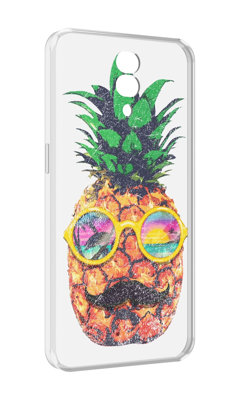 

Чехол MyPads прикольный ананас с лицом для Blackview BV7200, Прозрачный, Tocco