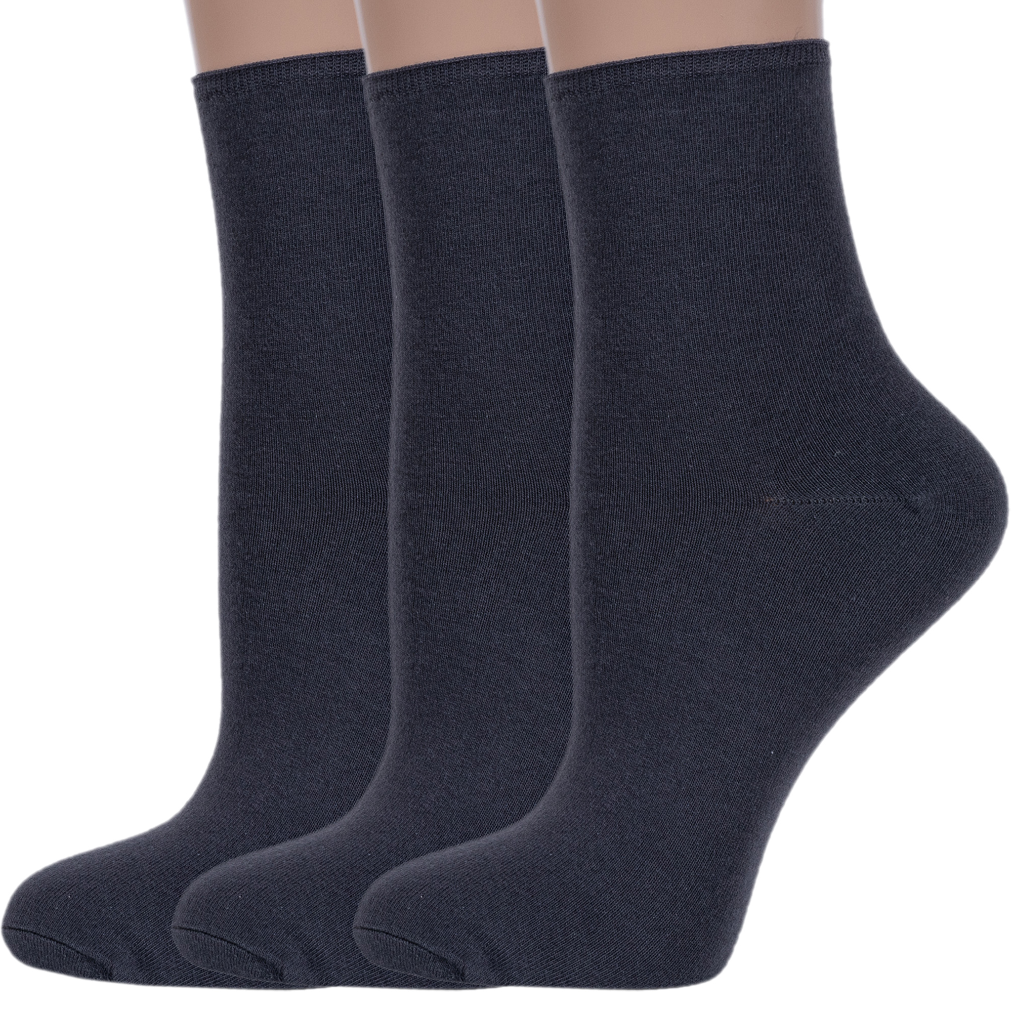 

Комплект носков женских Rusocks 3-Ж-1528 серых 23-25, Серый, 3-Ж-1528
