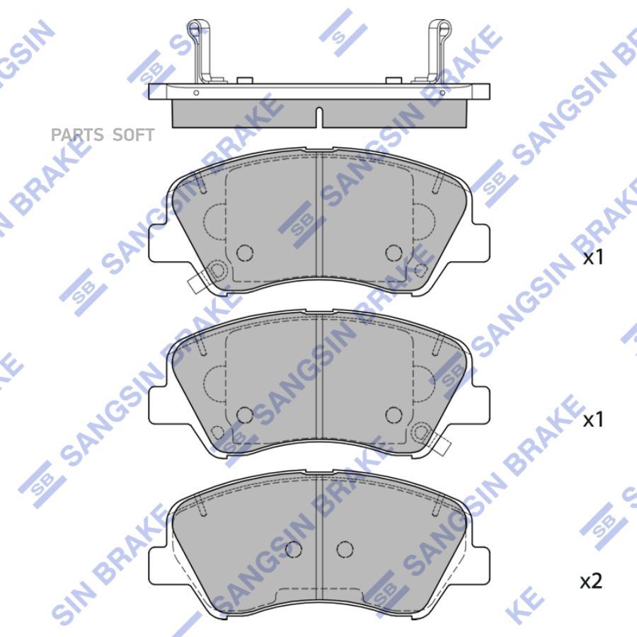 

Тормозные колодки Sangsin brake SP4477