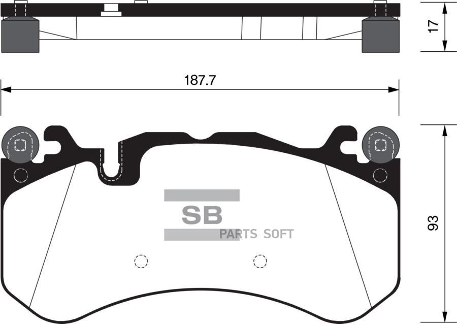 

Тормозные колодки Sangsin brake SP2187