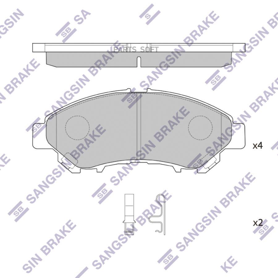 

Тормозные колодки Sangsin brake SP4359