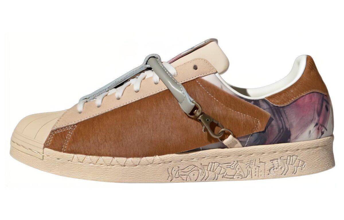 

Кеды унисекс Adidas x Superstar 80s коричневые 44 EU, Коричневый, x Superstar 80s