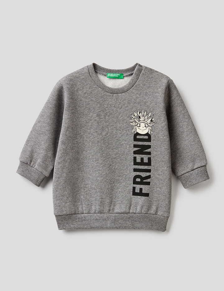 

Свитшот для мальчиков Benetton цв. серый р.98, 21A_3EB5C15FD
