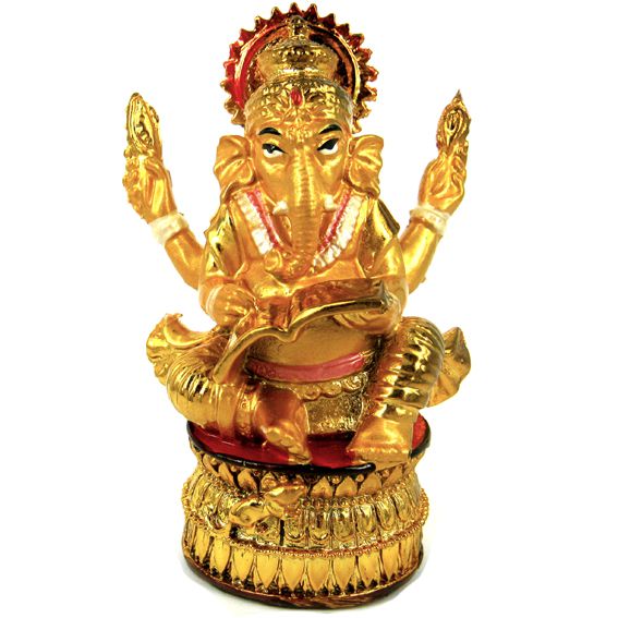 

Фигурка удачи - Золотой Ганеша 11 см