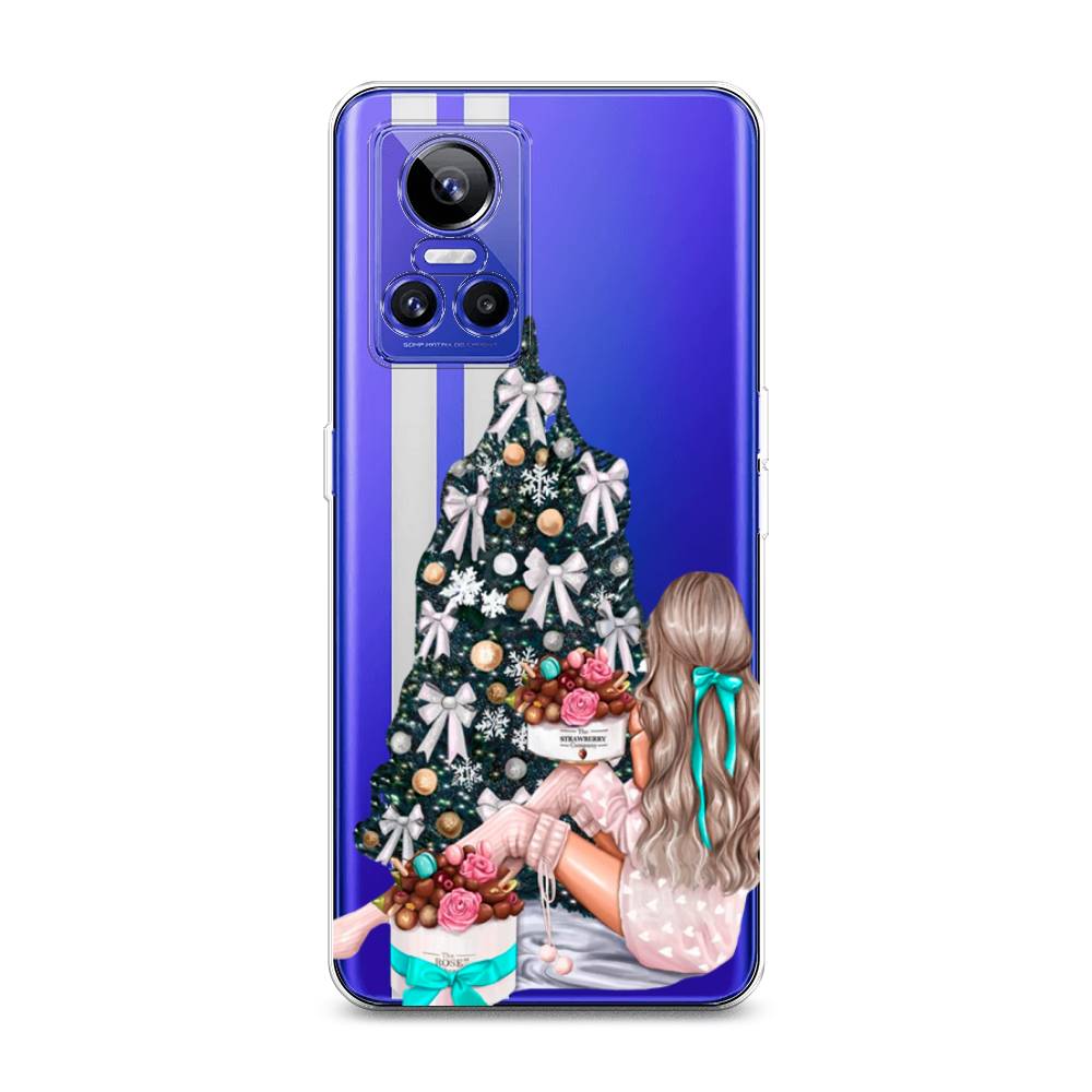 

Чехол на Realme GT Neo 3 "New Year", Зеленый;бежевый;голубой, 259050-5