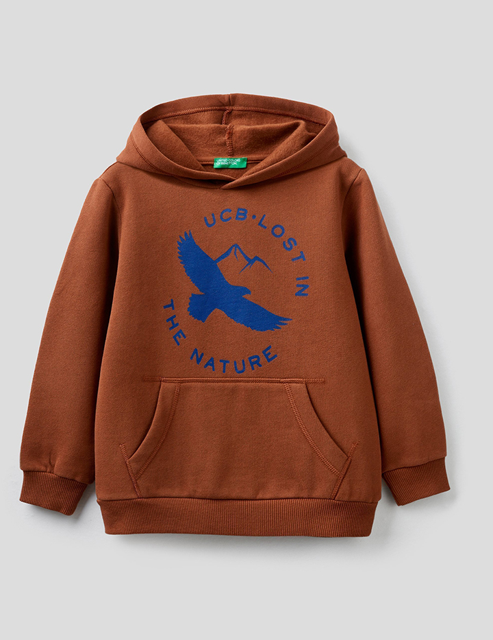 

Толстовка для мальчиков Benetton цв. коричневый р.170, 21A_3EB5C2287