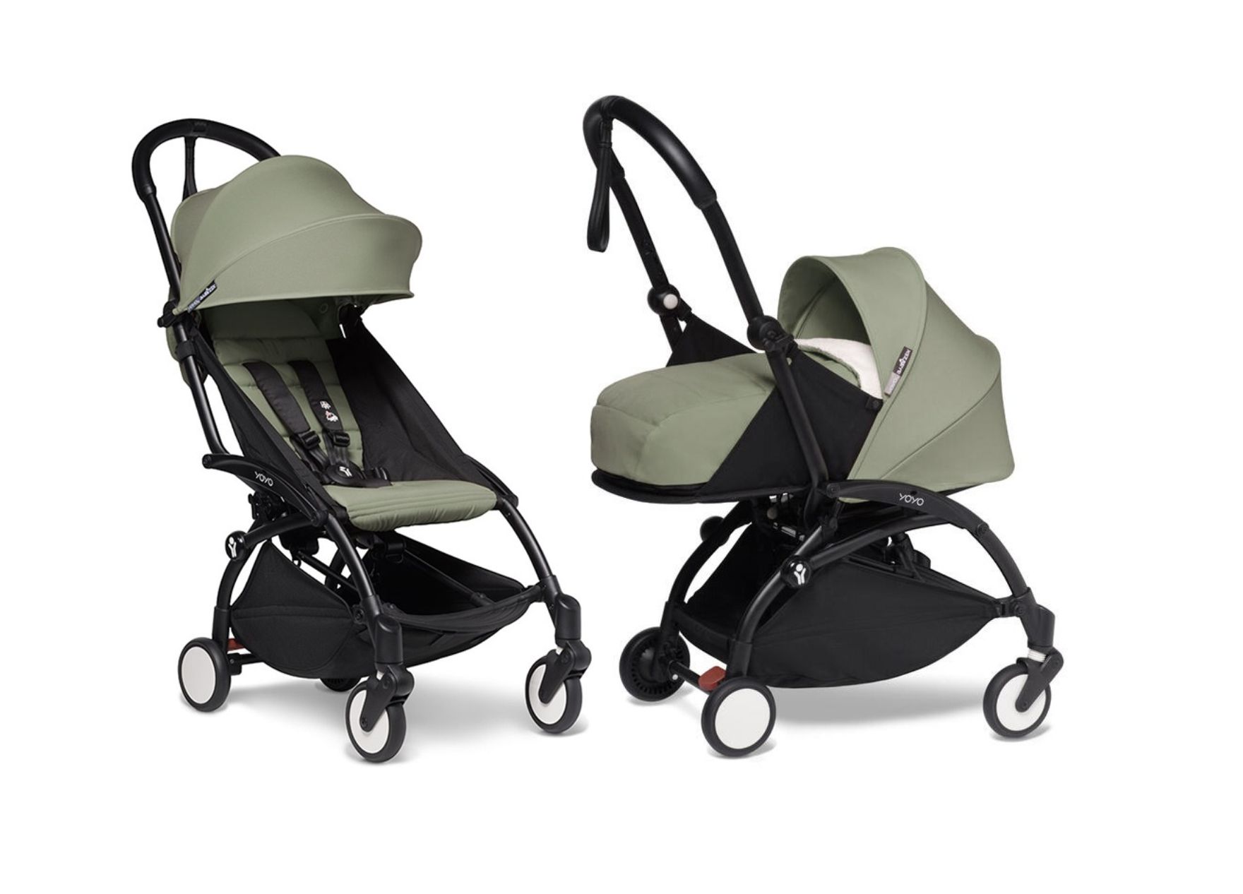 

Коляска 2в1 Babyzen YOYO2 c мягкой люлькой New Born Pack Black Olive, YOYO2