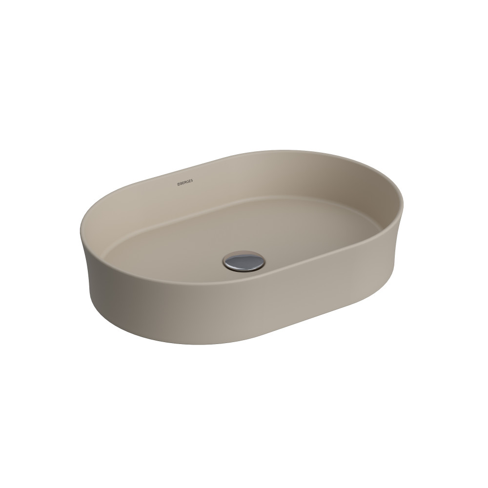 

Раковина Berges EGO SL 55x38 см, матовый жасмин 133049797, Бежевый, EGO SL